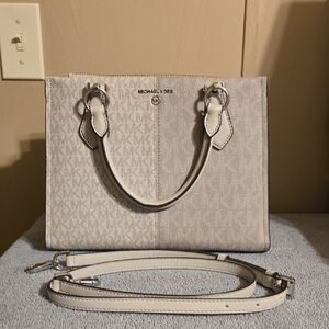 Michael Kors Gray Satchel Bag